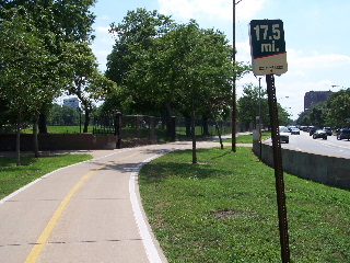 Mile 17.5 of the 18 mile Lakeshore Trail